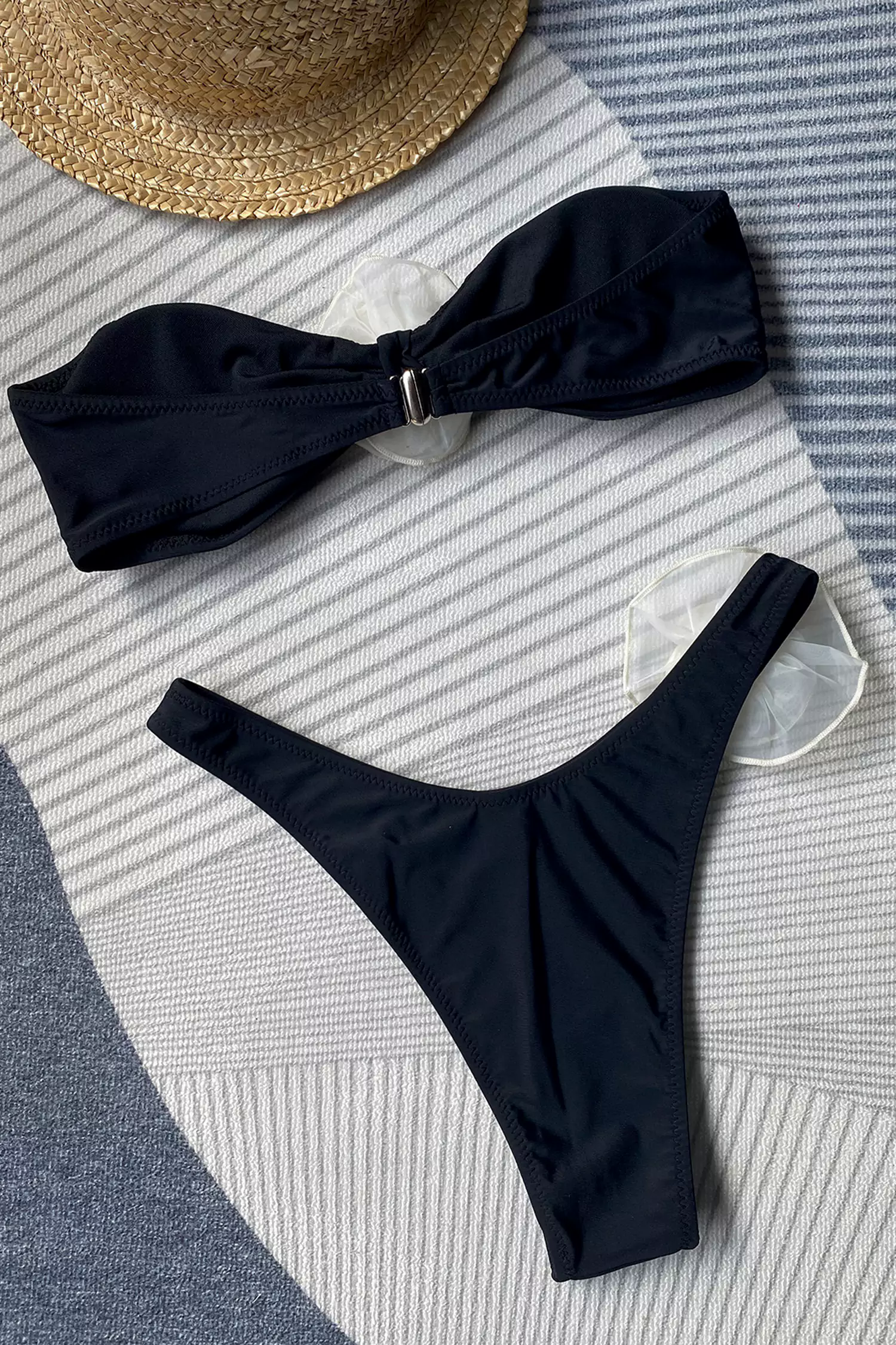 Black Rose Bustier Bikini