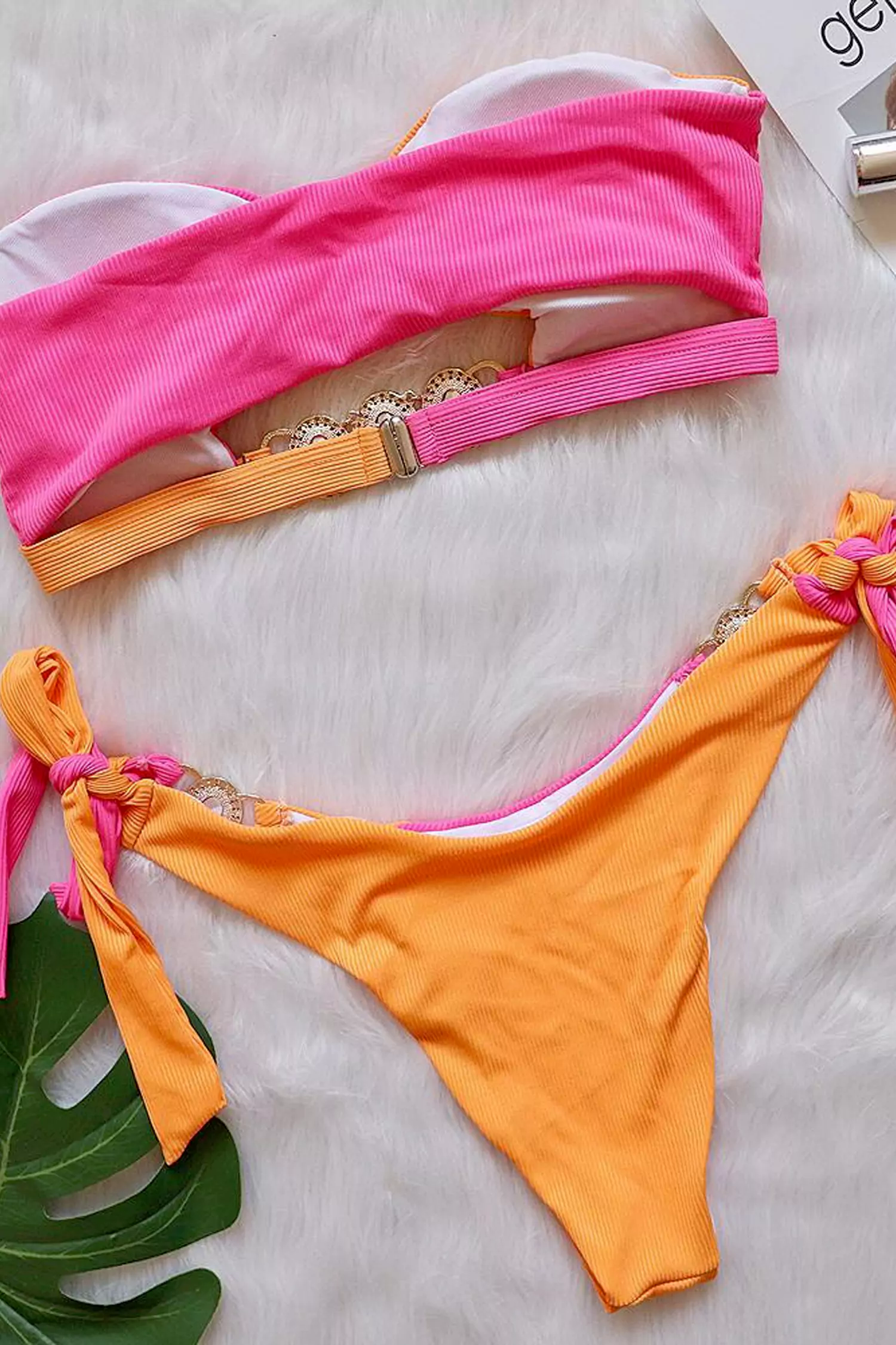 Orange Diamond Bikini