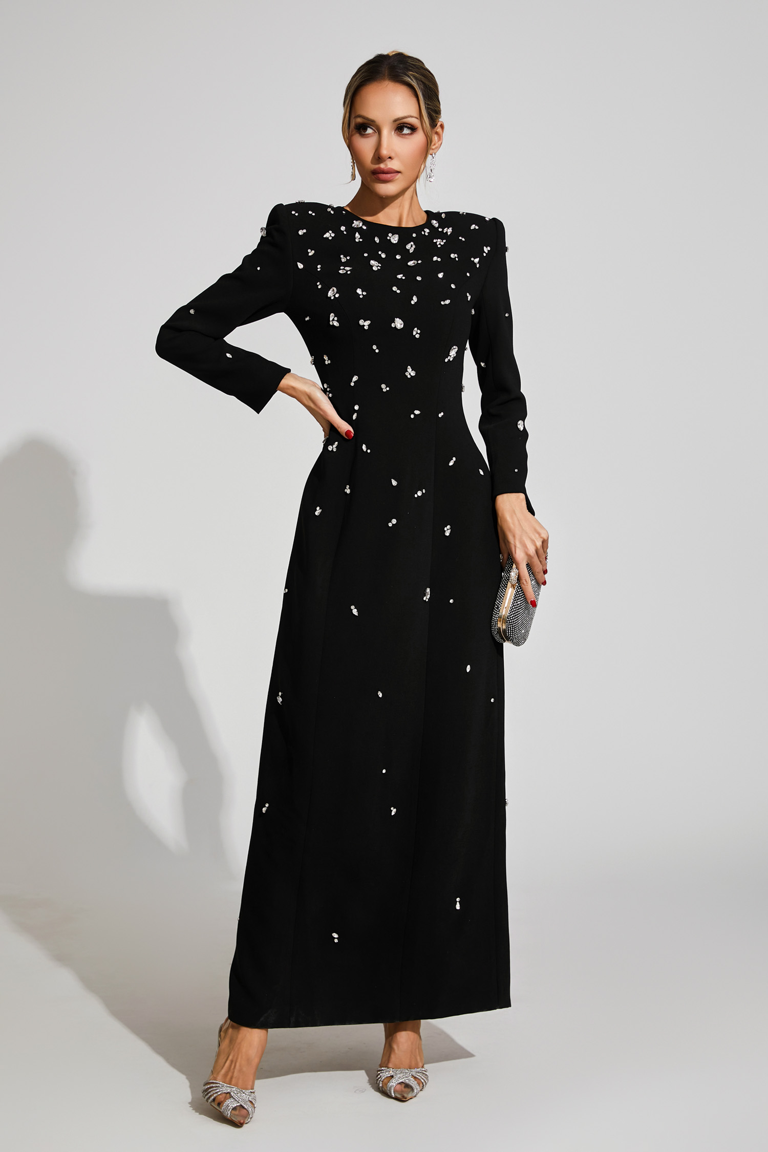 Dunlop Black Diamond Long Sleeve Dress