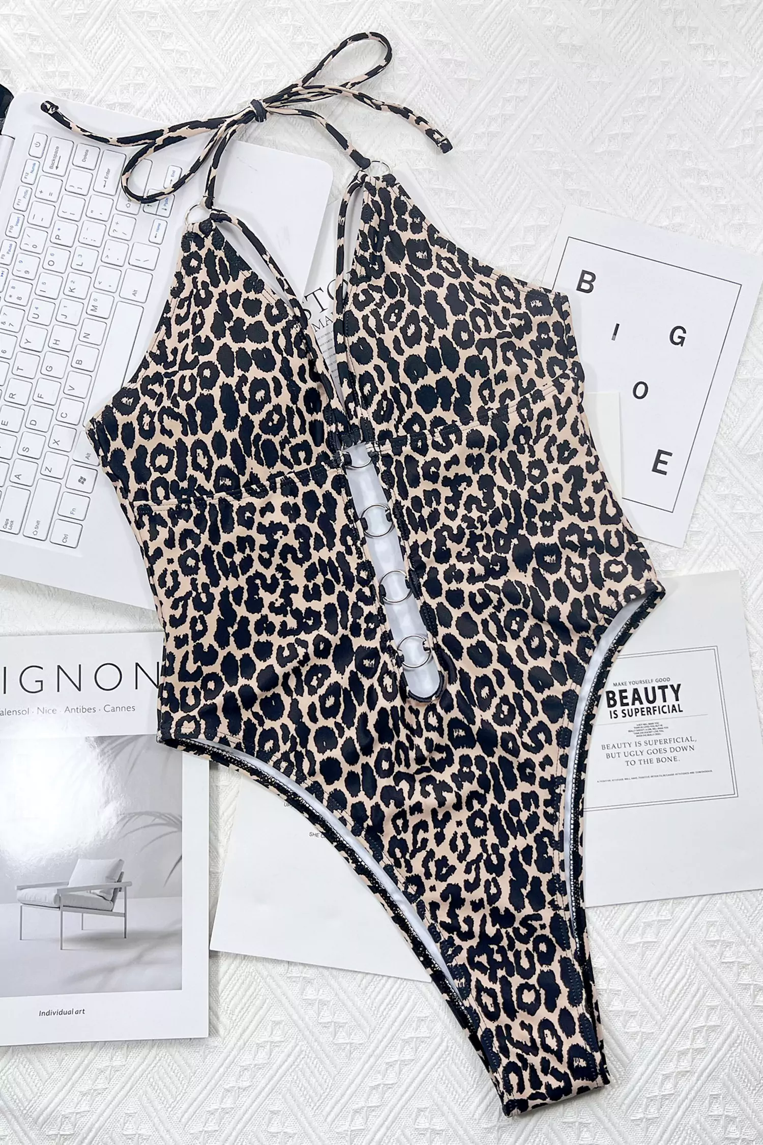 Leopard One Piece Swimwear