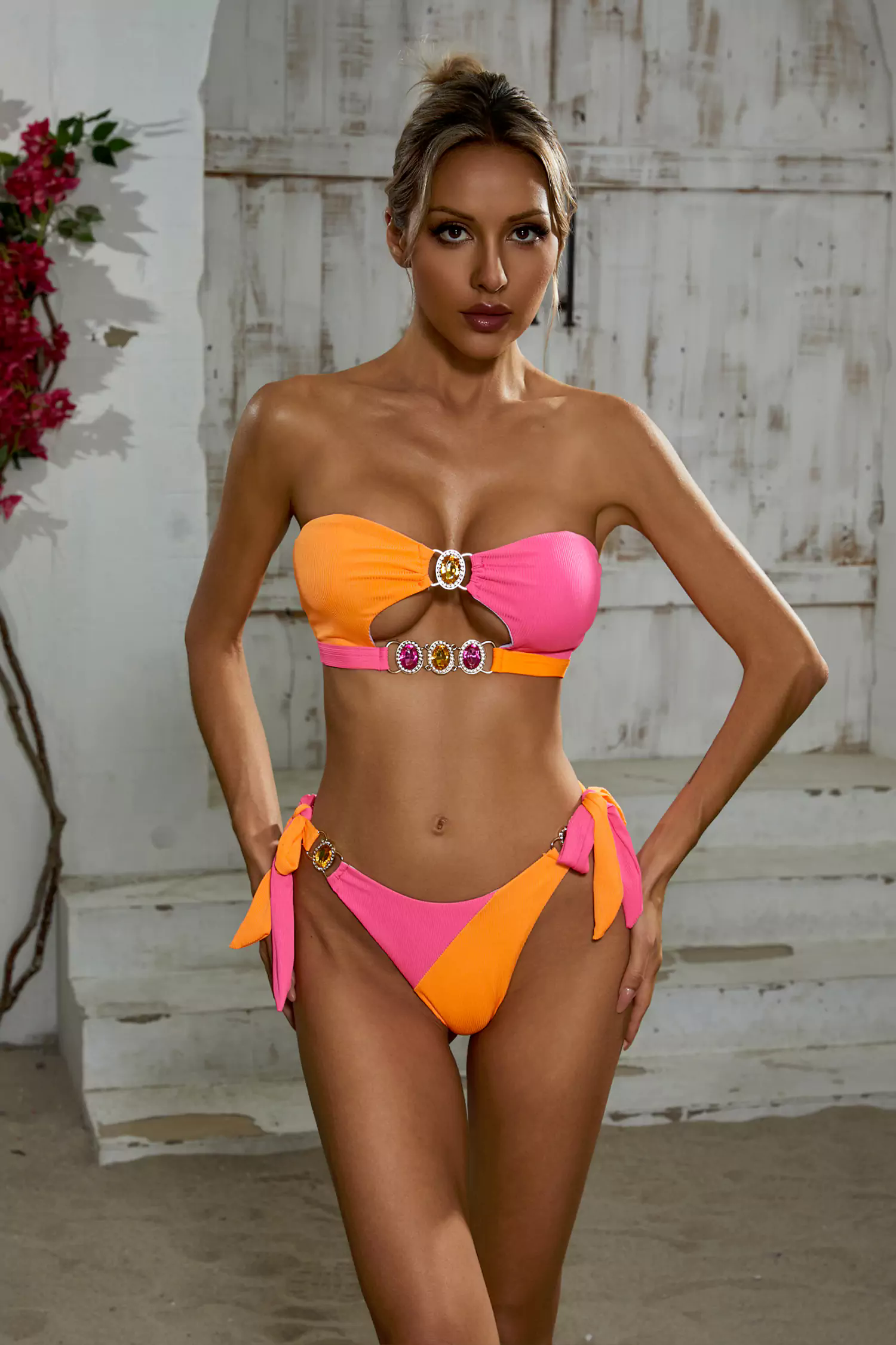 Orange Diamond Bikini