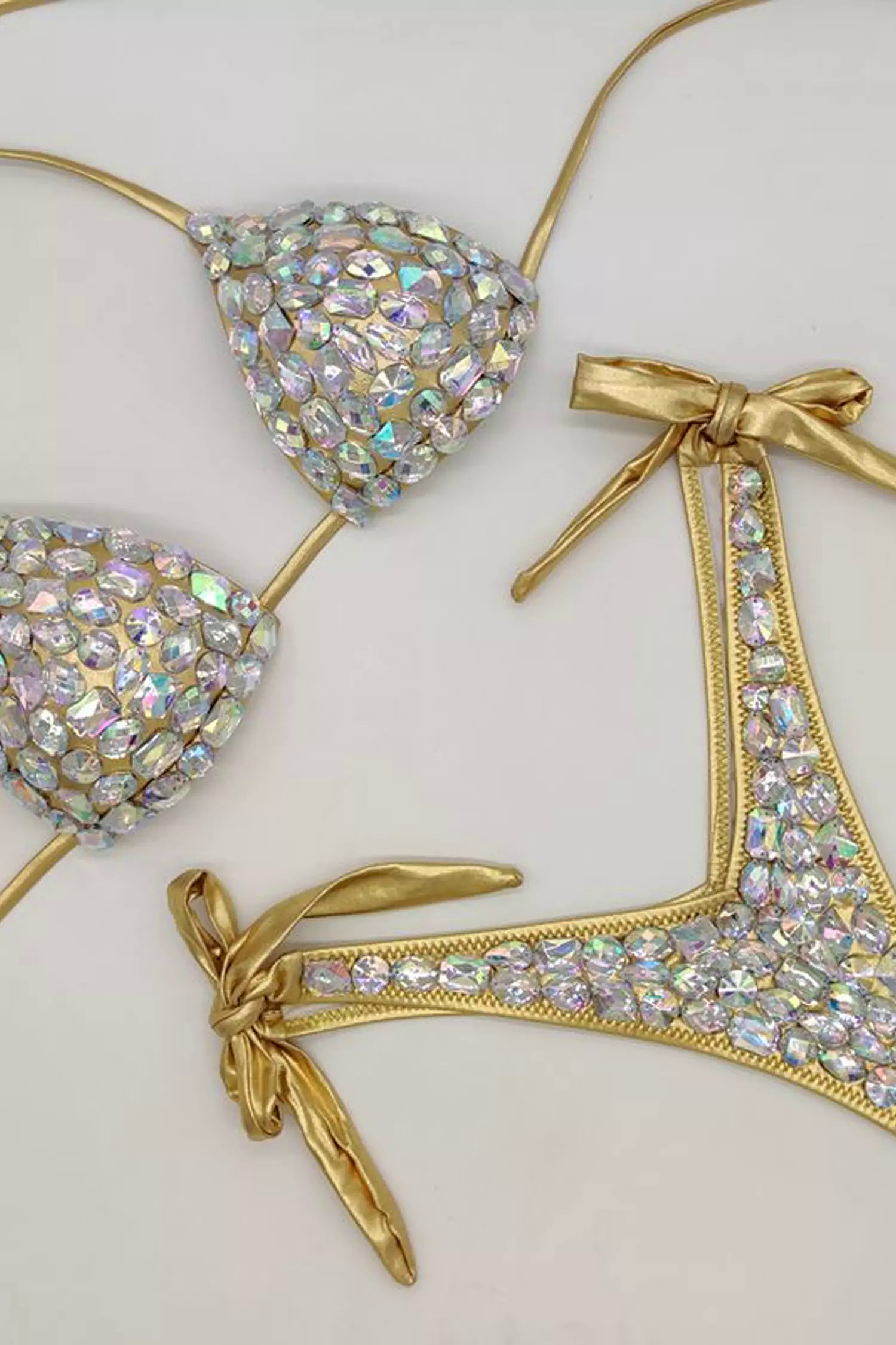 Gold Diamond Halter Bikini