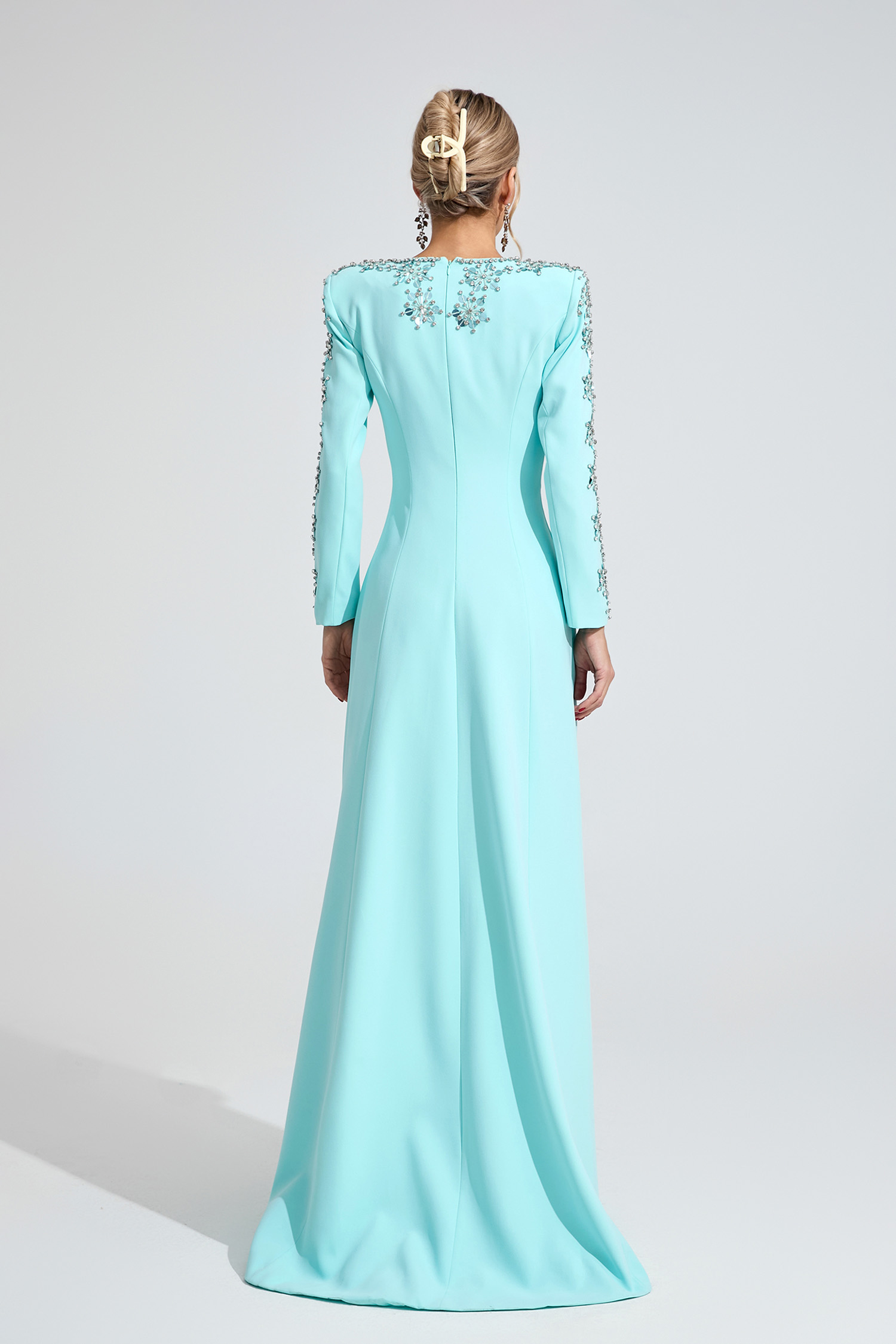 Lucinda Bule Diamond Maxi Dress