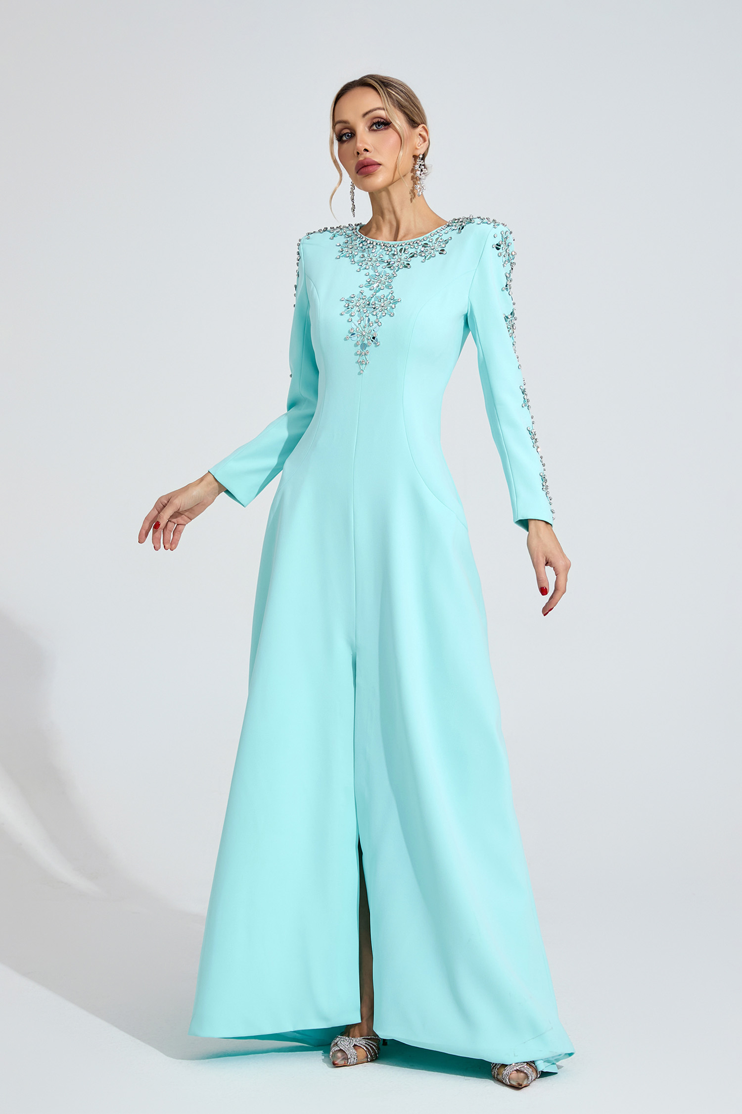 Lucinda Bule Diamond Maxi Dress