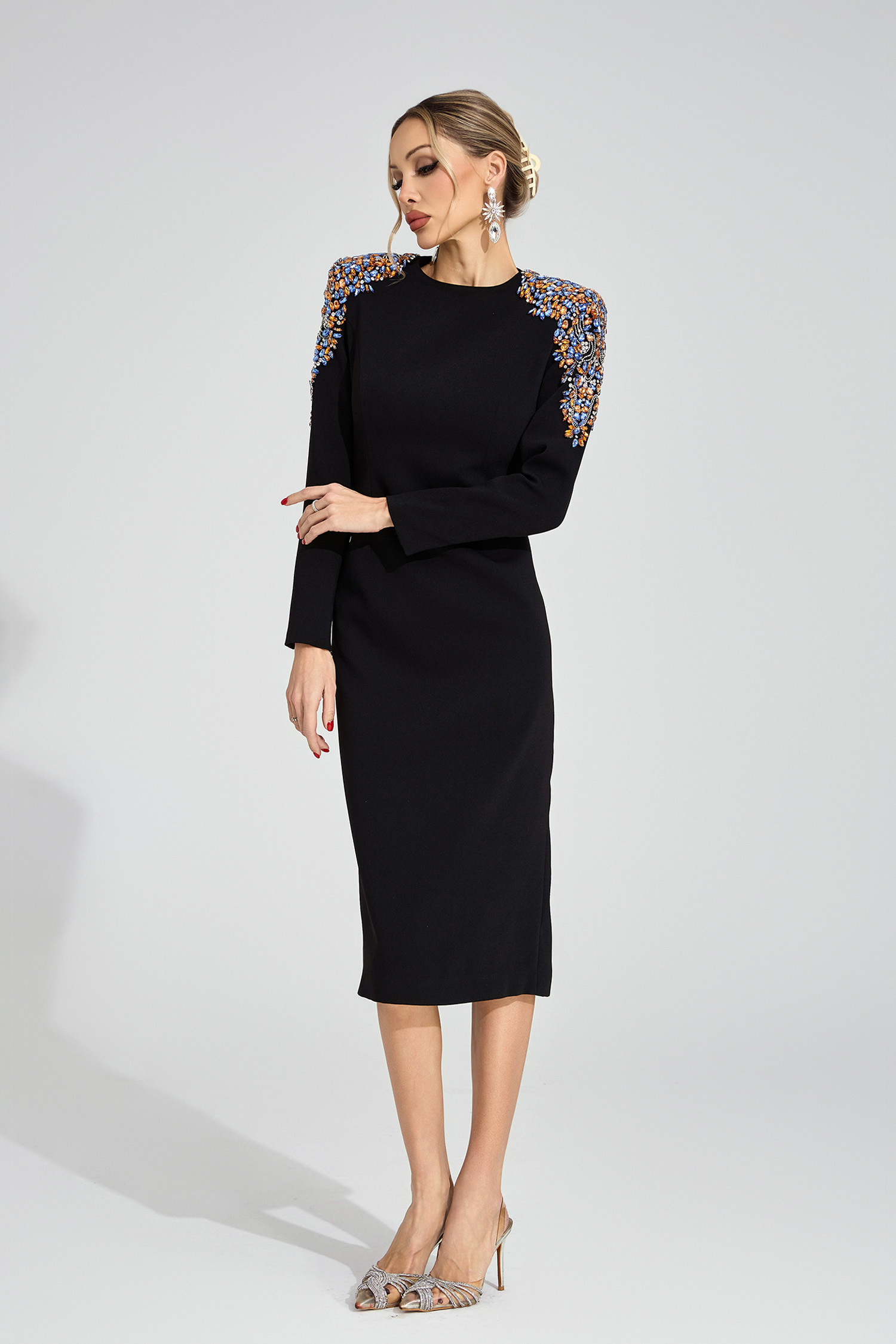 Quip Black Diamond Maxi Dress