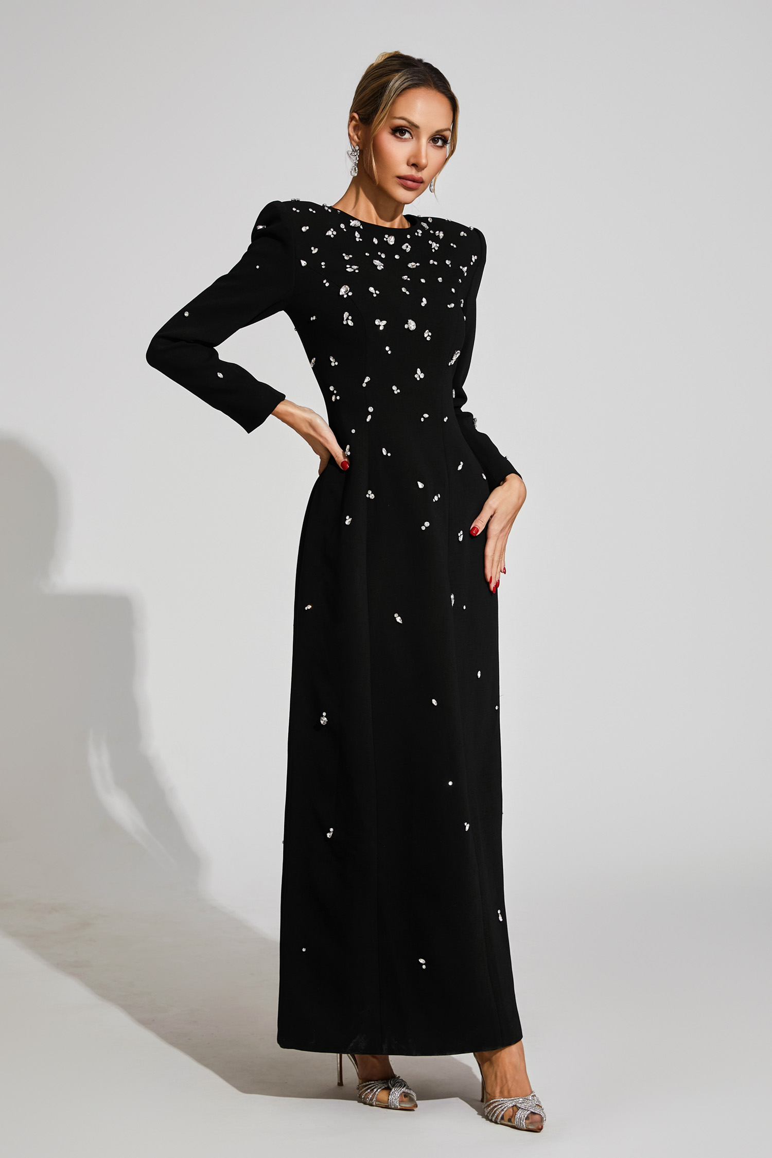 Dunlop Black Diamond Long Sleeve Dress