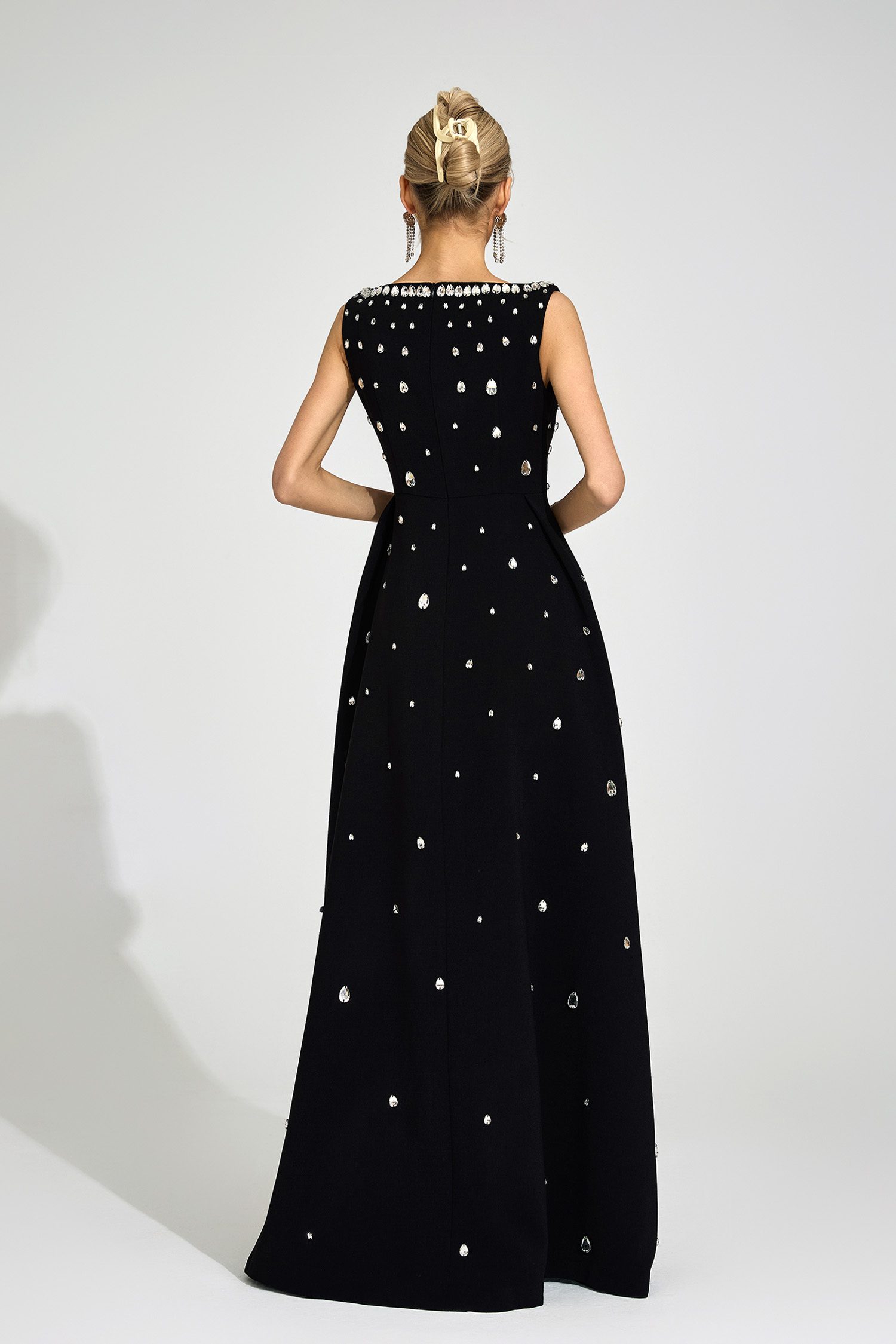 Quinn  Black Diamond Maxi Dress
