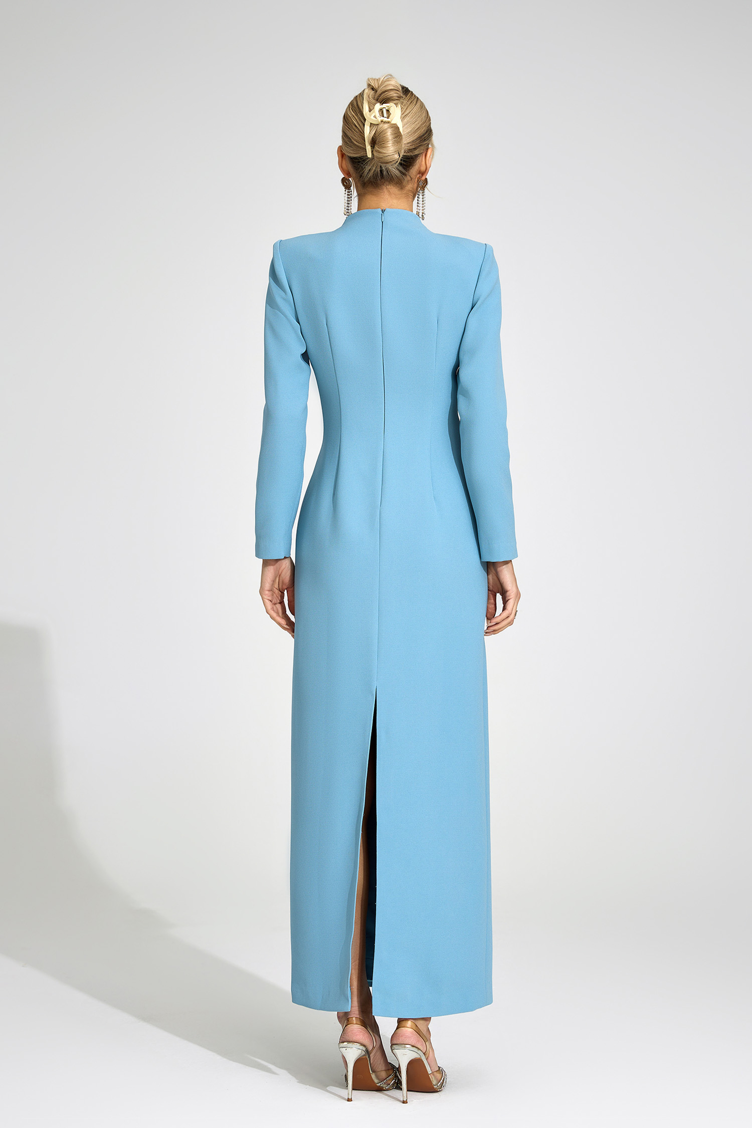 Eluned Blue Diamond Maxi Dress