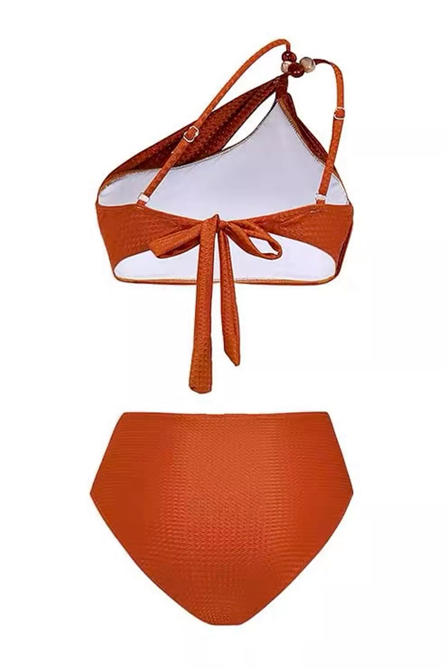 Orange One Shoulder Bikini