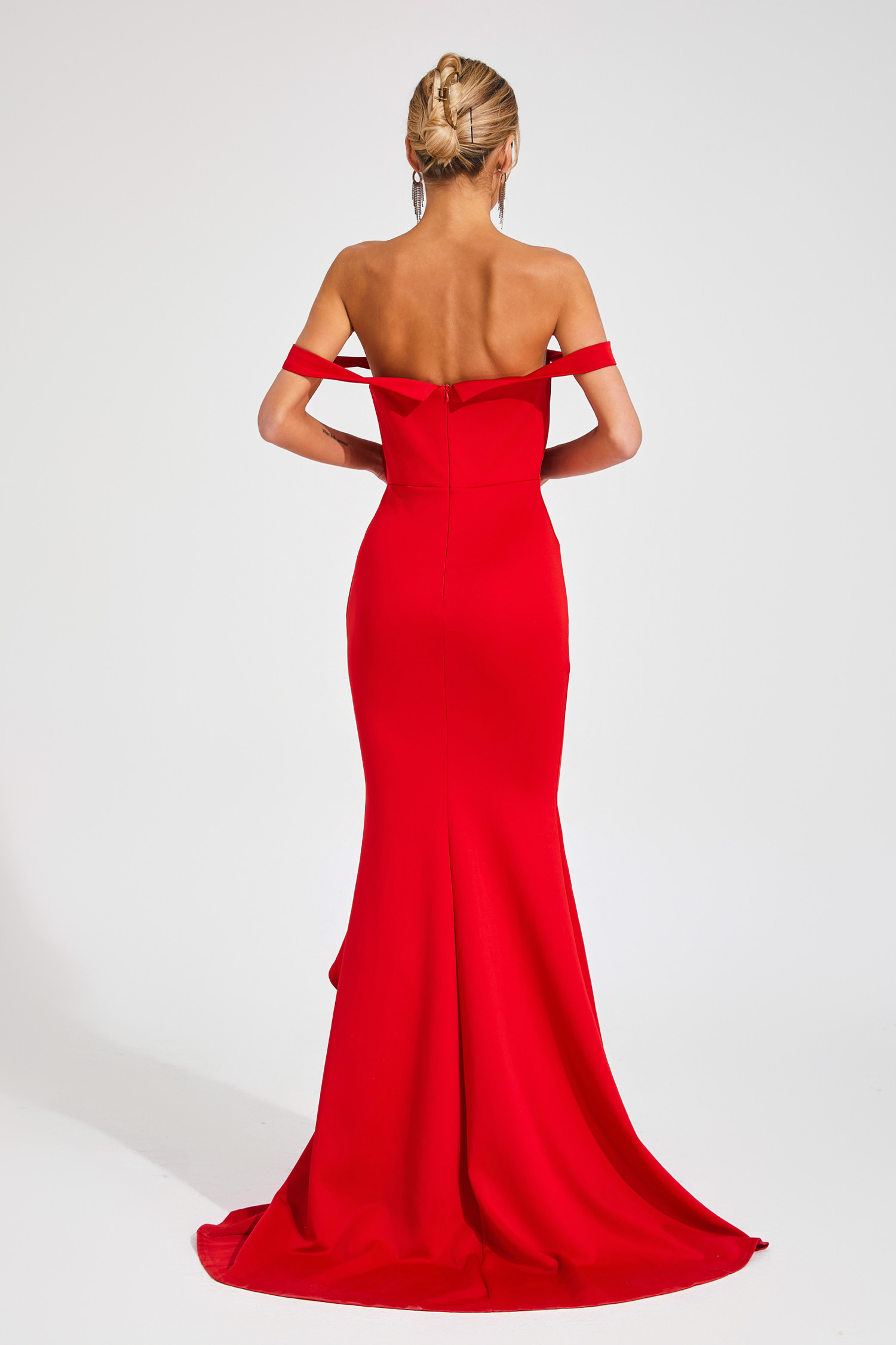 Leonard Red Rose Bandage Dress